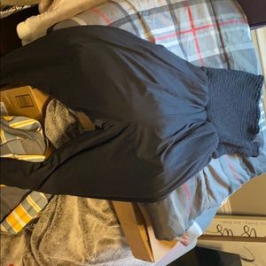 black sleeveless jumpsuit